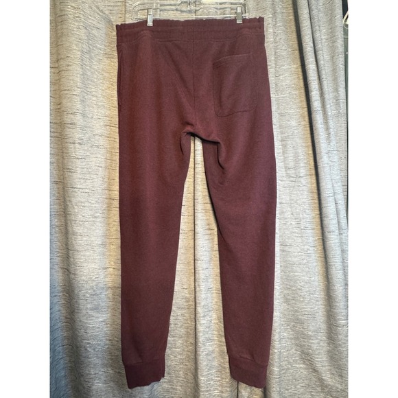 Forever 21 Men's Lounge Jogger Pants Large‎ Maroon Drawstring Pockets Casual - Picture 2 of 7
